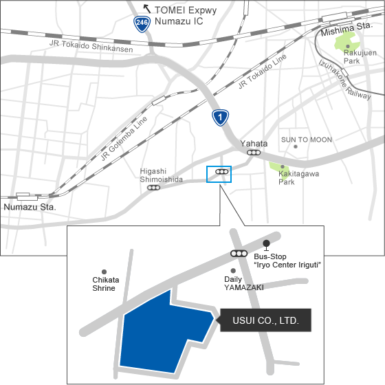 Head Office access map